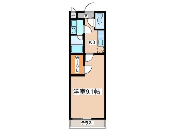 モンサント旭町の物件間取画像